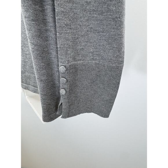 Chico's Sweater3Women's Small Gray Long Sleeve Pullover Knit - Picture 5 of 10